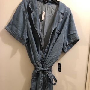 Denim Romper with tags
